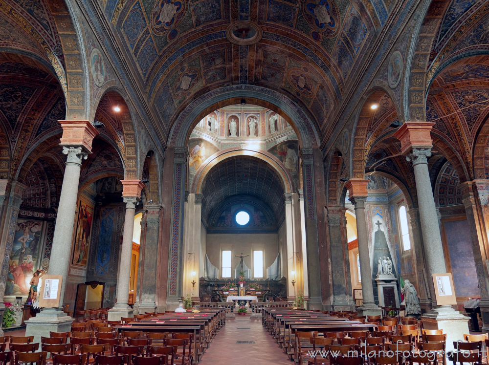 Biella (Italy) - Interior of the Basilica of San Sebastiano